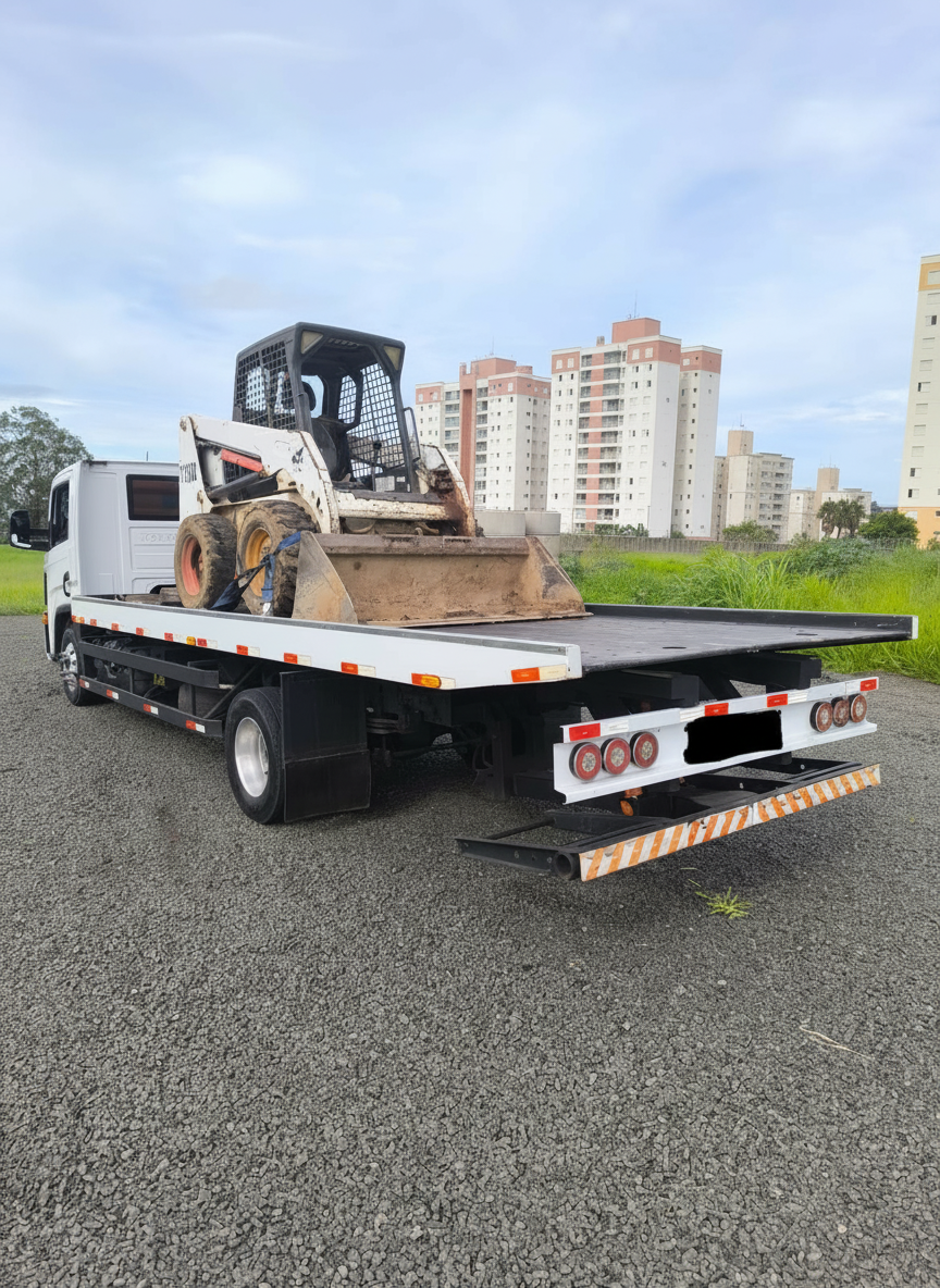 Guincho plataforma com mini carregadeira em Campinas